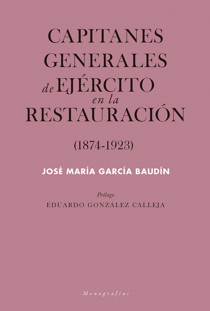 Capitanes generales de Ejército en la Restauración, José María García Baudín