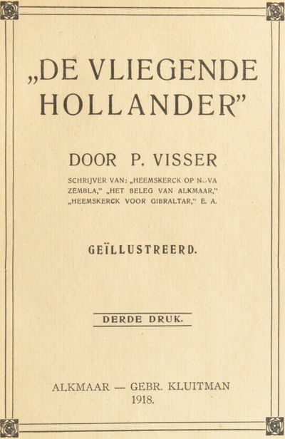 De vliegende Hollander, Piet Visser