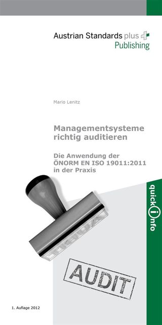 Managementsysteme richtig auditieren, Mario Lenitz