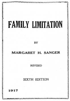 Family Limitation, Margaret Sanger