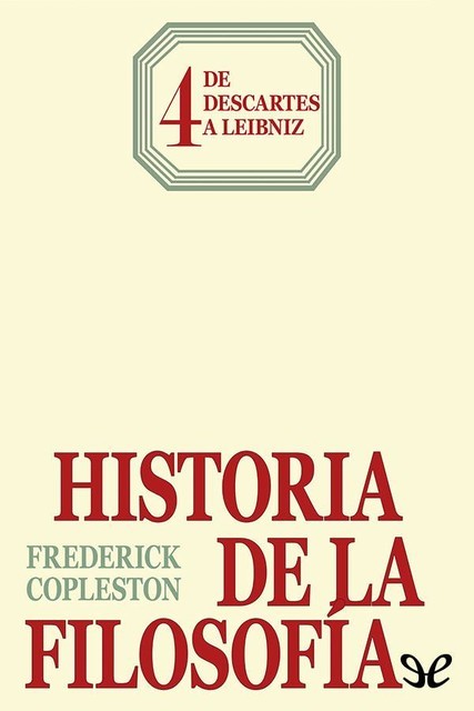 De Descartes a Leibniz, Frederick Copleston