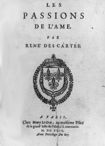 Traité des passions, Rene Descartes