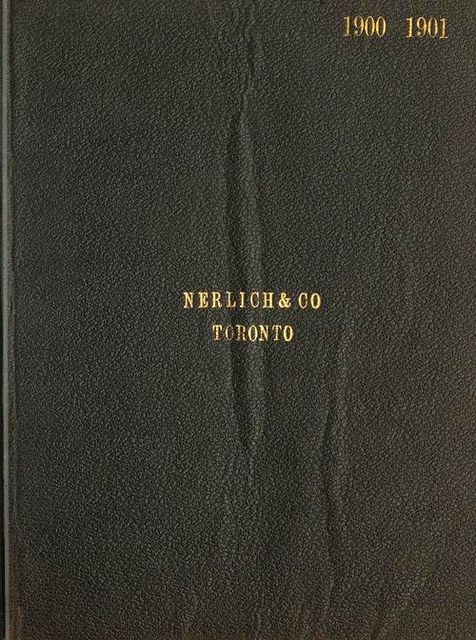 Fall and Holiday Trade, Season 1900–1901, Nerlich & Co. Illustrated Catalogue, Co., Nerlich