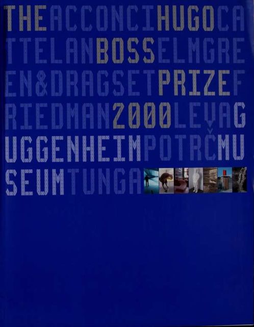 The Hugo Boss Prize, 2000, 1940-, Acconci, Vito