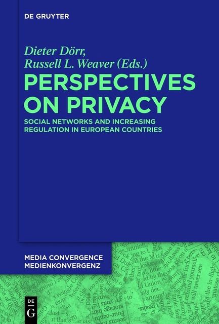 Perspectives on Privacy, Weaver, Dieter Dörr, Russell L.