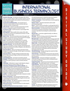 International Business Terminology (Speedy Study Guide), Speedy Publishing