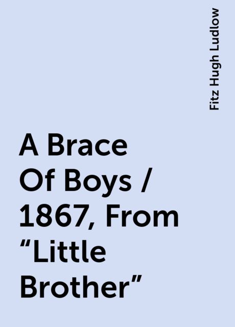 A Brace Of Boys / 1867, From "Little Brother", Fitz Hugh Ludlow
