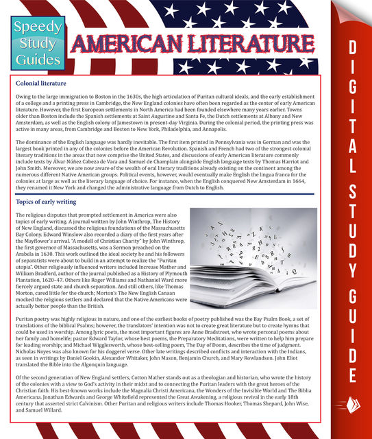 American Literature (Speedy Study Guides), Speedy Publishing