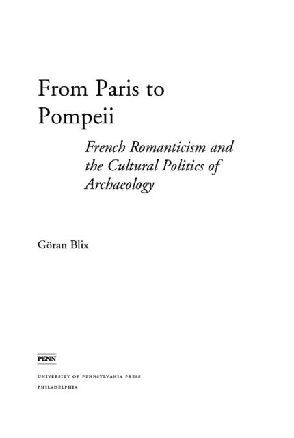 From Paris to Pompeii, Goran Blix