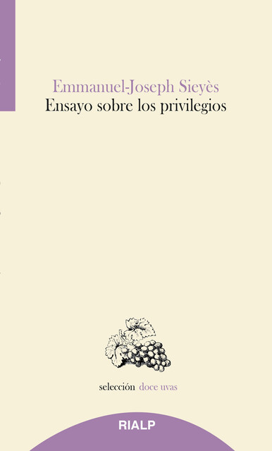 Ensayo sobre los privilegios, Emmanuel-Joseph Sieyès