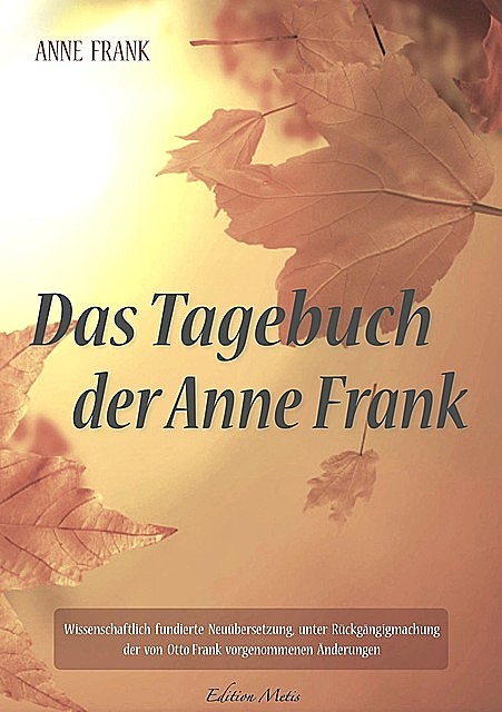 Das Tagebuch der Anne Frank, Anne Frank, Anna Maria Graf