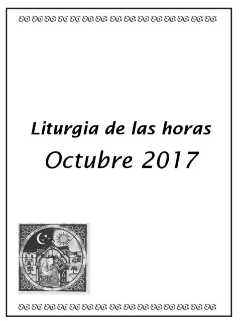 Octubre 2017, www. liturgiadelashoras. com. ar