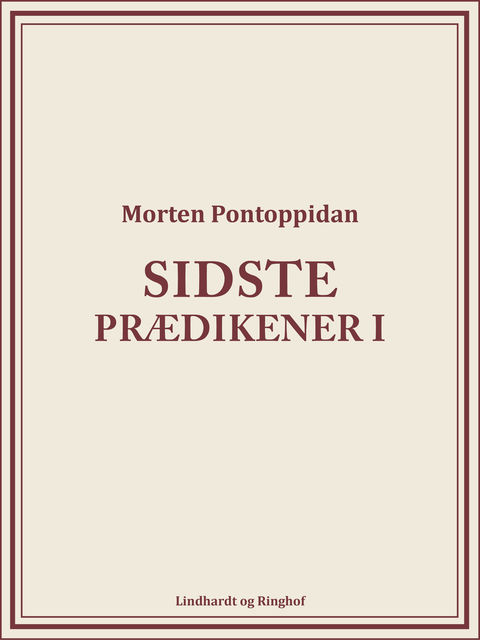 Sidste prædikener I, Morten Pontoppidan