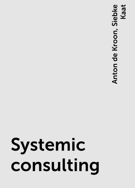 Systemic consulting, Anton de Kroon, Siebke Kaat