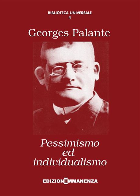 Pessimismo ed individualismo, Georges Palante