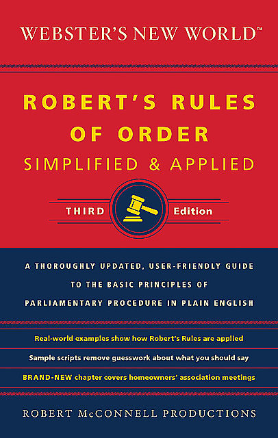 Webster's New World: Robert's Rules of Order, Robert McConnell Productions