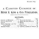 A Classified Catalogue of Henry S. King & Co.'s Publications, November, 1873, amp, Co, Henry S. King