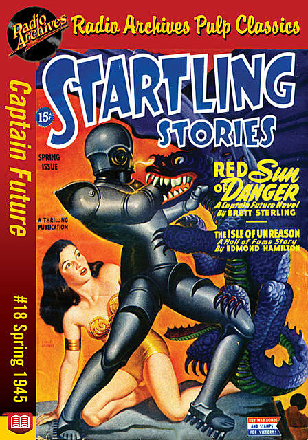 Captain Future #18 Red Sun of Danger, Edmond Hamilton, Brett Sterling