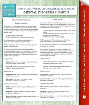DSM-5 Diagnostic and Statistical Manual (Mental Disorders) Part 3, Speedy Publishing