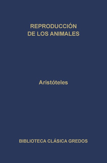 Reproducción de los animales, Aristoteles