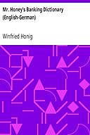 Mr. Honey's Banking Dictionary (English-German), Winfried Honig