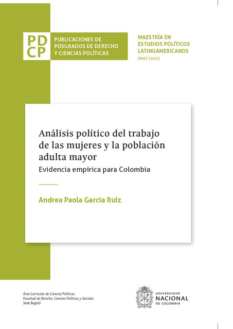 Análisis político del trabajo de las mujeres y la población adulta mayor, Andrea Paola García Ruiz
