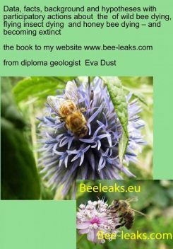 Data, facts, background and hypotheses with participatory actions about the of wild bee dying, flying insect dying and honey bee dying – and becoming extinct, Eva Dust