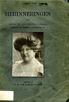 Herinneringen, Anna de Savornin Lohman