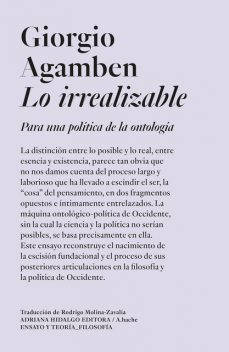 Lo irrealizable, Giorgio Agamben