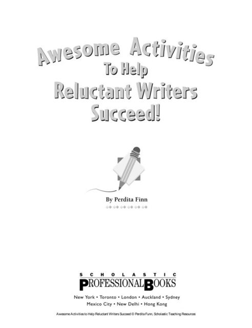 Awesome Activities to help Reluctant Writers, Finn