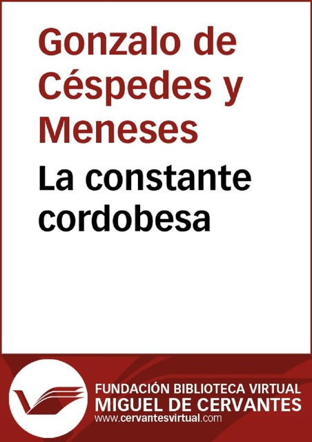 La constante cordobesa, Gonzalo de Céspedes y Meneses