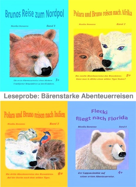 Kinderbuchserie Bruno und Polara reisen – kostenlose Auslese, Monika Bonanno