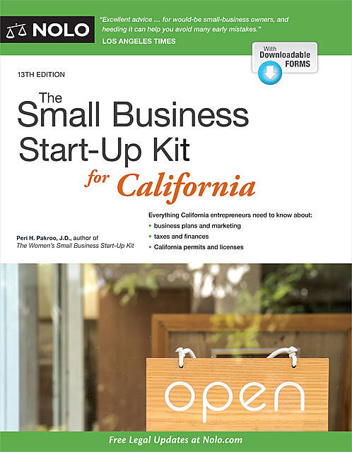 Small Business Start-Up Kit for California, The, Peri Pakroo