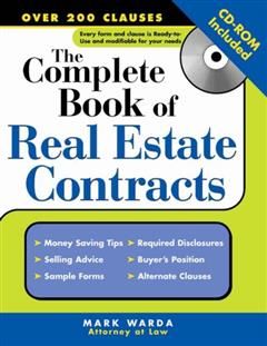 Complete Book of Real Estate Contracts, Mark Warda