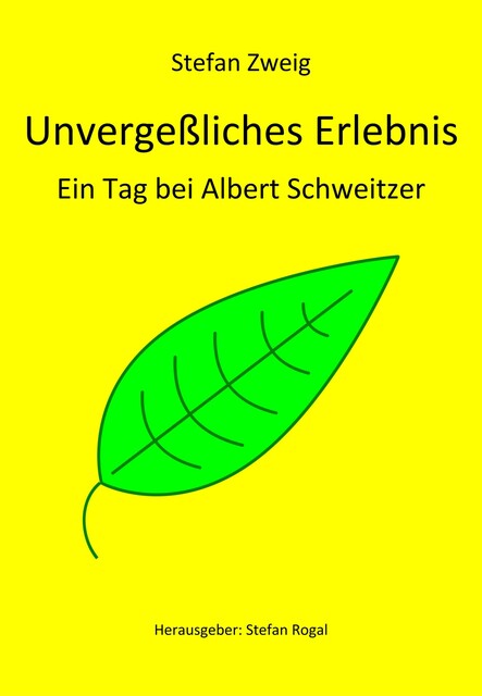 Unvergeßliches Erlebnis, Stefan Zweig