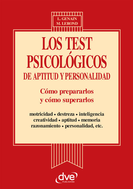 Los test psicologicos de aptitud y personalidad, Laurene Genain, Martine Lerond