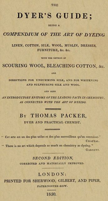 The Dyer's Guide, Thomas Packer