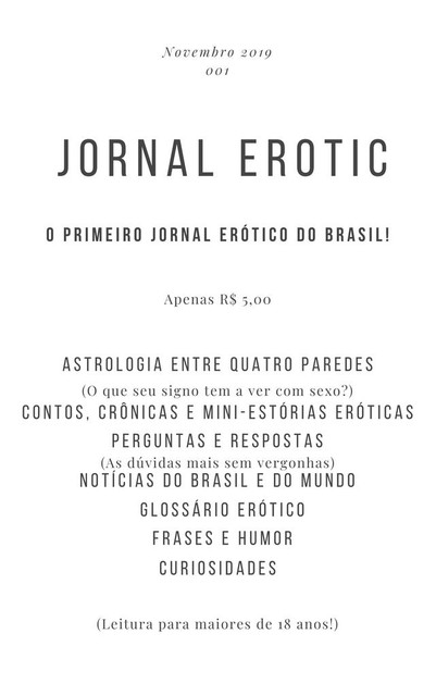 Jornal Erotic, Jornal Erotic