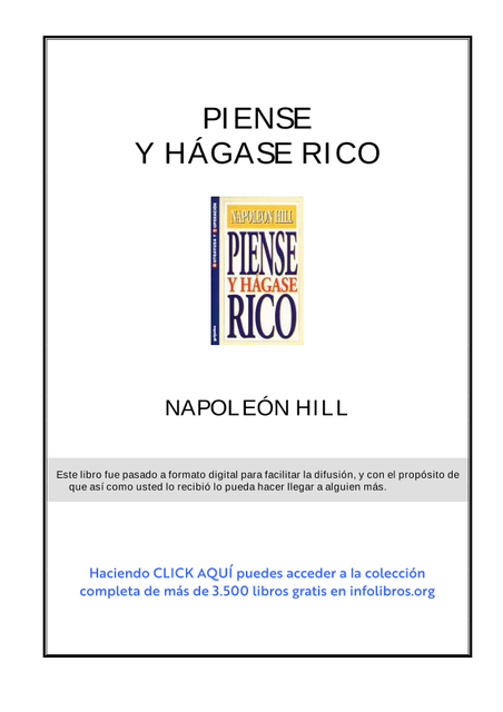Hill, Napoleon – Piense y Hágase Rico, ELEVEN – Biblioteca del Nuevo Tiempo, Edited by Fabricio Bossio