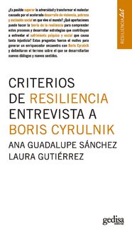 Criterios de resiliencia, Ana Guadalupe Sánchez, Laura Gutiérrez