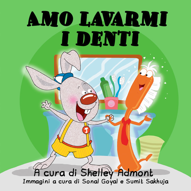 Amo lavarmi i denti, KidKiddos Books, Shelley Admont