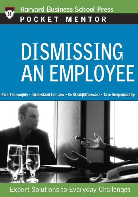 Dismissing an Employee, Harvard Business Review Press