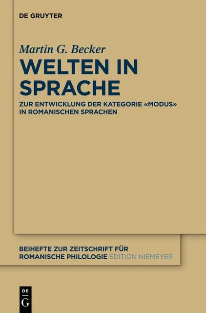 Welten in Sprache, Martin G.Becker