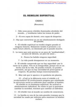 El Rebelde Intelectual, Osho