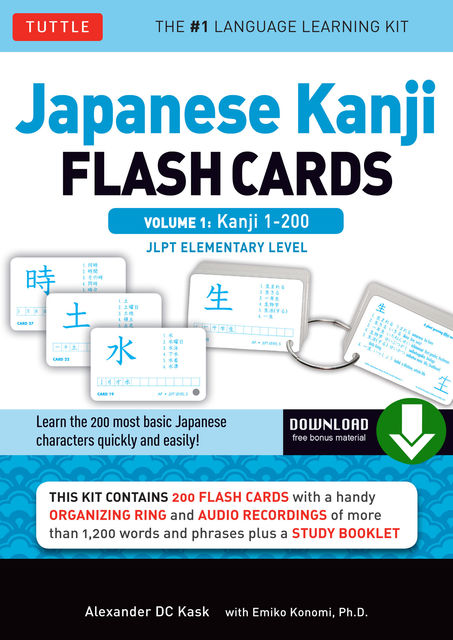 Japanese Kanji Flash Cards, Volume 1, Alexander Kask