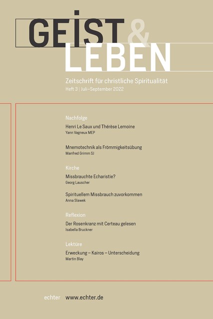 Geist & Leben 3/2022, Echter Verlag GmbH