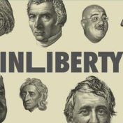 “Библиотека свободы InLiberty” – a bookshelf, InLiberty