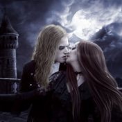 “Поцелуй вампира”, una estantería, Настасья An Stihiya