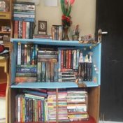 “Sedang di baca” – a bookshelf, Clara Siva Mutiara