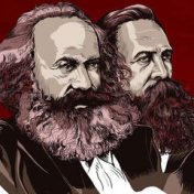 „Маркс, Энгельс.“ – лавица, Саша Чернота